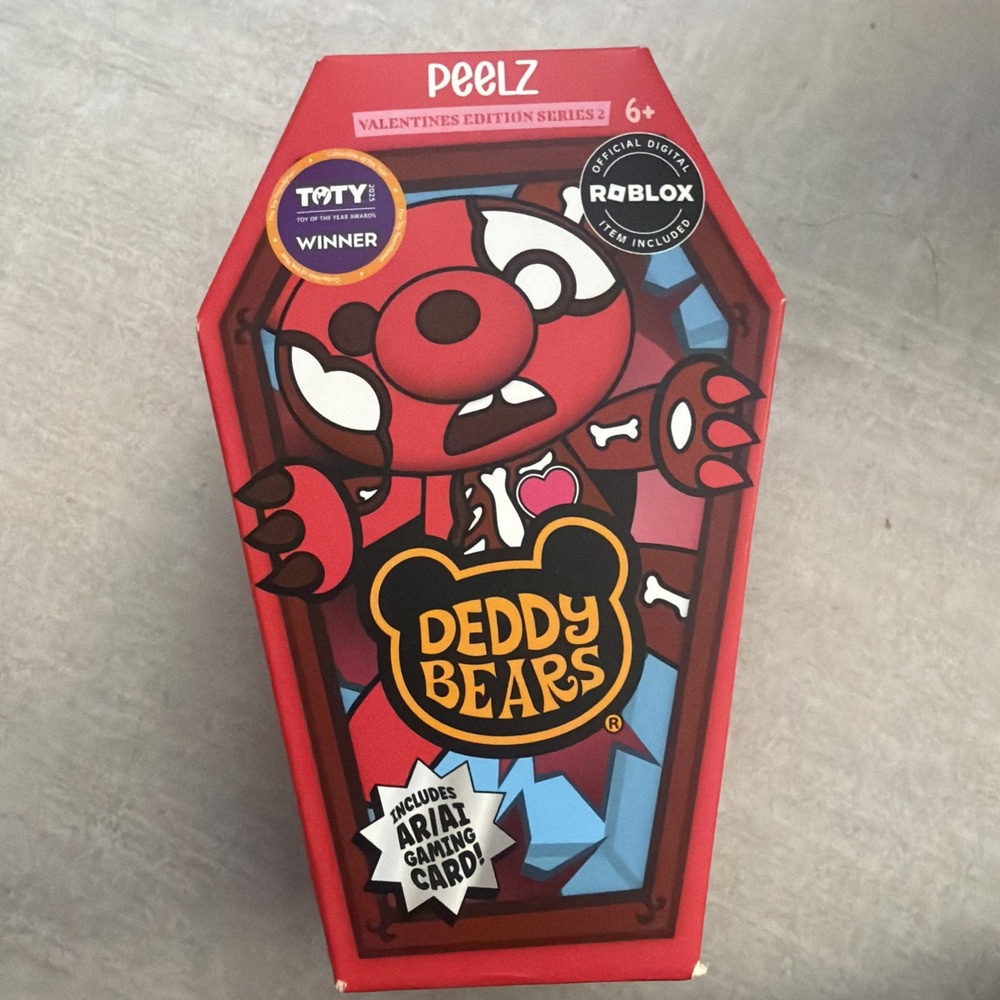 Deddy Bears Coffin Valentine's Day Series 2 Peelz 5-Inch Mini Plush Open box
